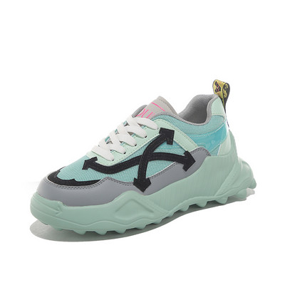 Adidași sport și casual de damă, cu talpă aspră și cravate colorate