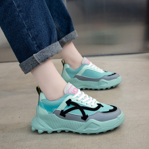 Adidași sport și casual de damă, cu talpă aspră și cravate colorate