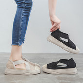 Naiste vabaaja sandaalid lameda ja kõrge tallaga