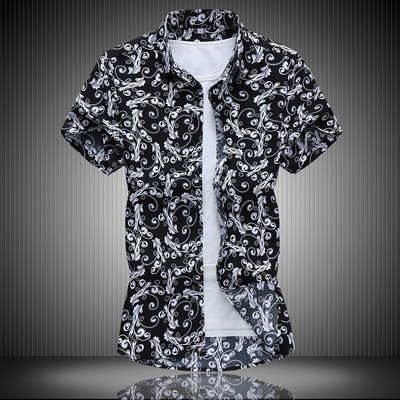 Vasaras vīriešu krekls ar īsām piedurknēm un izmēriem līdz 7XL