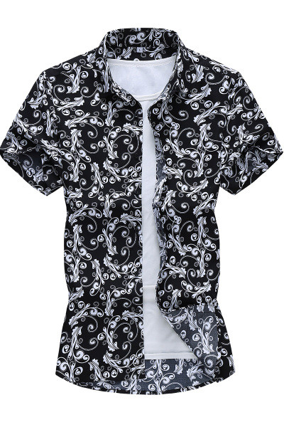 Vasaras vīriešu krekls ar īsām piedurknēm un izmēriem līdz 7XL