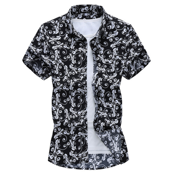 Vasaras vīriešu krekls ar īsām piedurknēm un izmēriem līdz 7XL