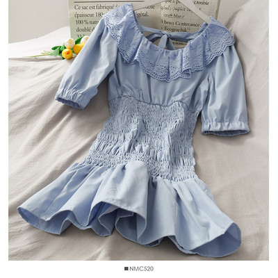 Rochie moderna de dama cu cravate - model croiat