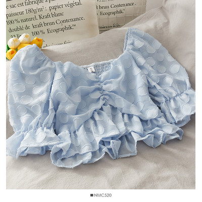 Naiste pluus spitsikaelusega ja 3/4 varrukatega