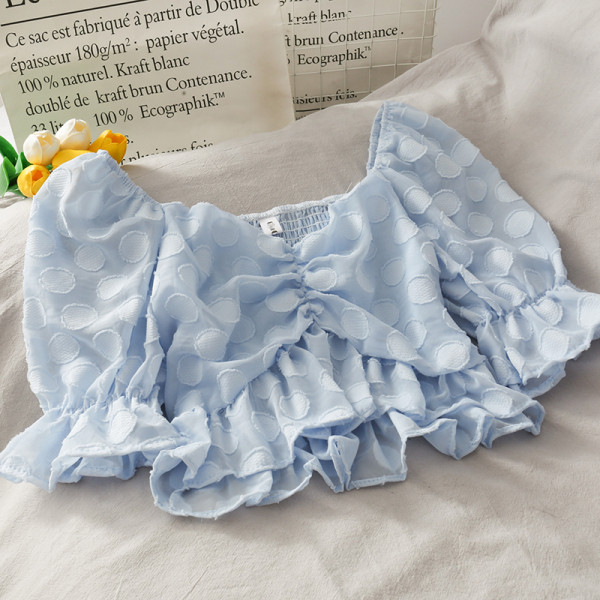 Naiste pluus spitsikaelusega ja 3/4 varrukatega