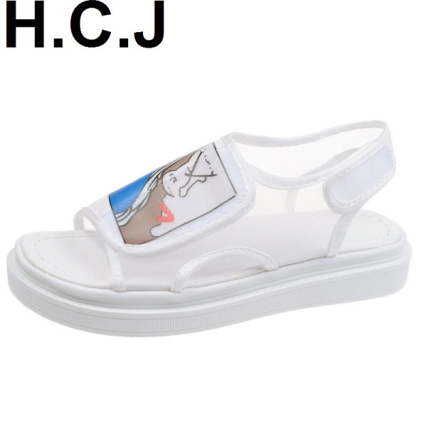 Model nou de sandale dama cu aplicatie colorata