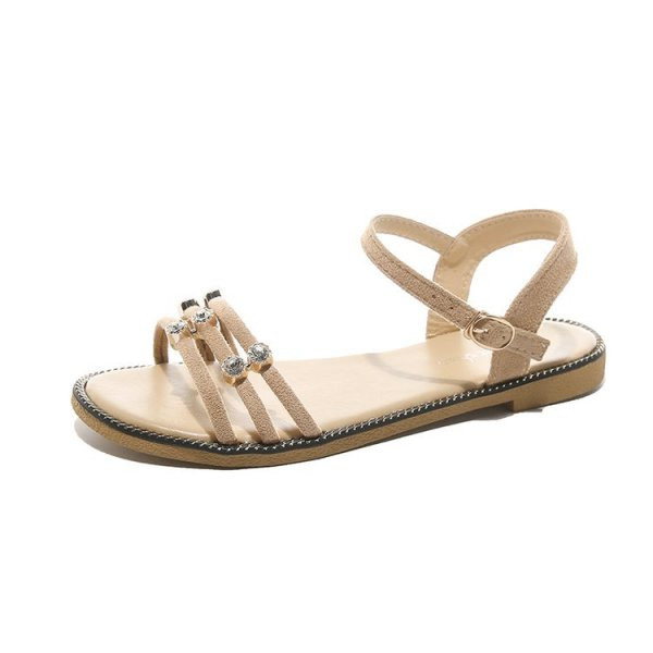 Sandale de dama moderne cu bretele subtiri si pietre