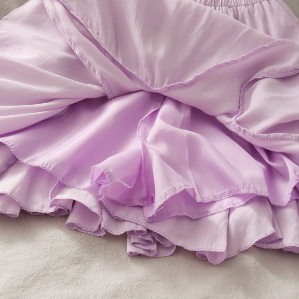 Moderns sieviešu komplekts no svārkiem un blūzes ar augstu jostasvietu ar lotosa piedurknēm