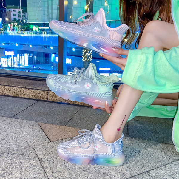 Tenisi dama sport-casual cu talpa din cauciuc colorat