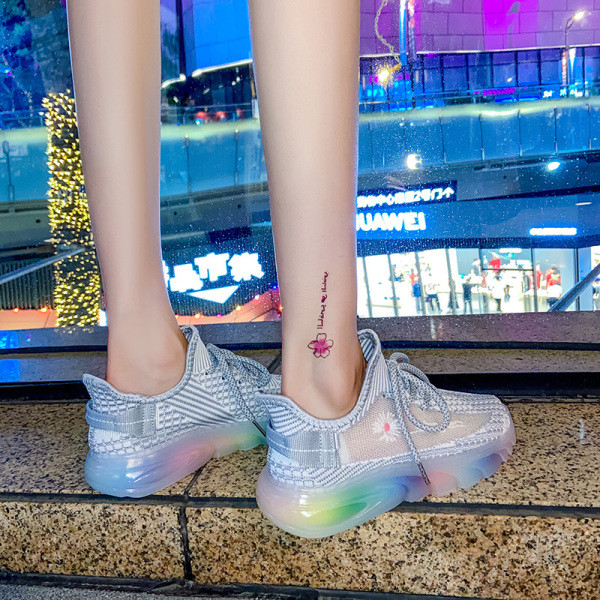 Tenisi dama sport-casual cu talpa din cauciuc colorat