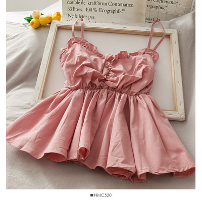 Maieu de damă decupat cu bretele subțiri