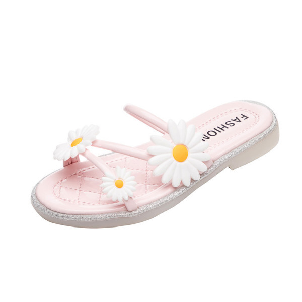 Papuci moderni pentru copii cu elemente florale 3D