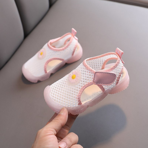 Sandale casual pentru copii cu autocolante pentru fete