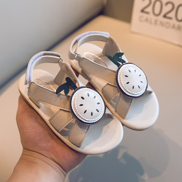 Sandale actuale pentru copii din piele ecologica cu element 3D