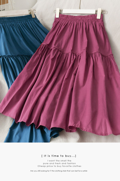 Hosszú női szoknya magas elasztikus derékkal