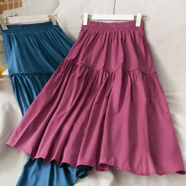 Hosszú női szoknya magas elasztikus derékkal