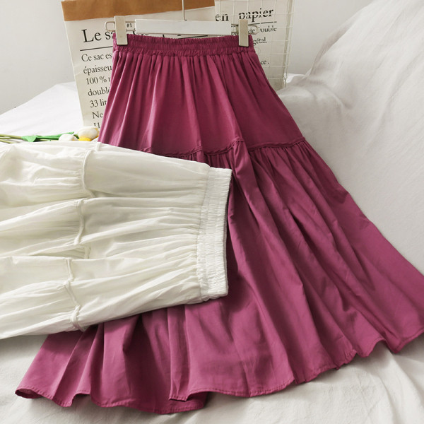 Hosszú női szoknya magas elasztikus derékkal