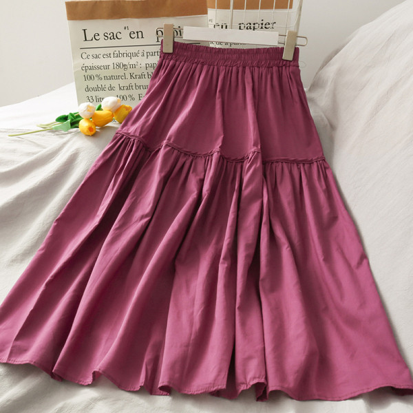 Hosszú női szoknya magas elasztikus derékkal