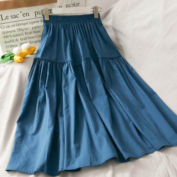 Hosszú női szoknya magas elasztikus derékkal