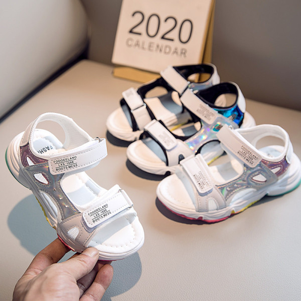 Alkalmi gyerekszandál feliratos lányoknak és fiúknak