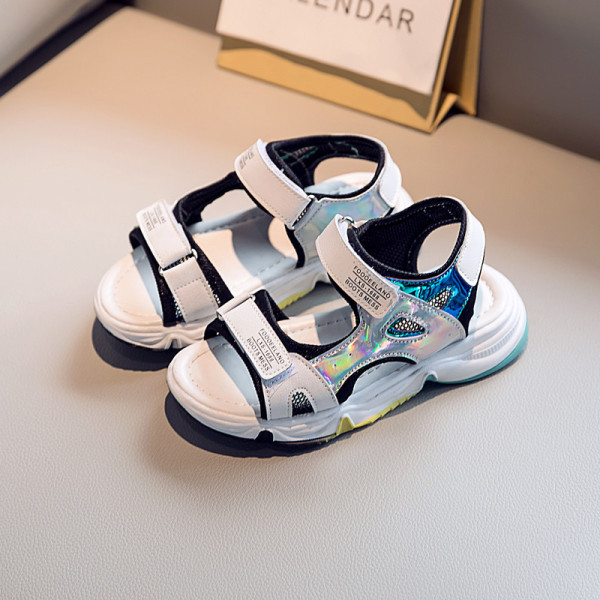 Alkalmi gyerekszandál feliratos lányoknak és fiúknak