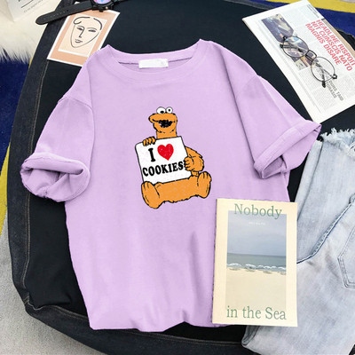 Modern női póló széles modell színes rátéttel