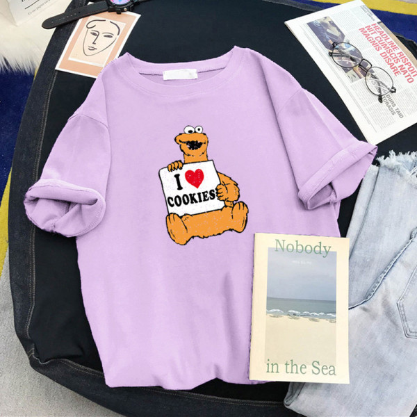 Modern női póló széles modell színes rátéttel