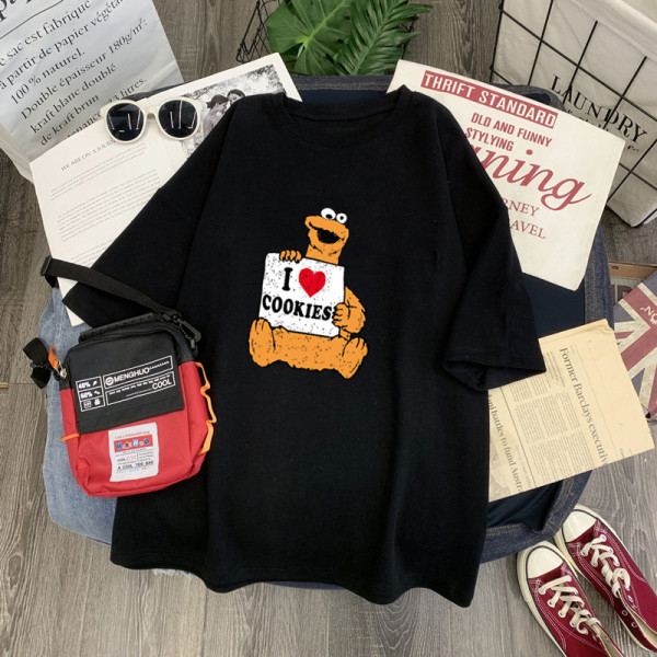 Modern női póló széles modell színes rátéttel