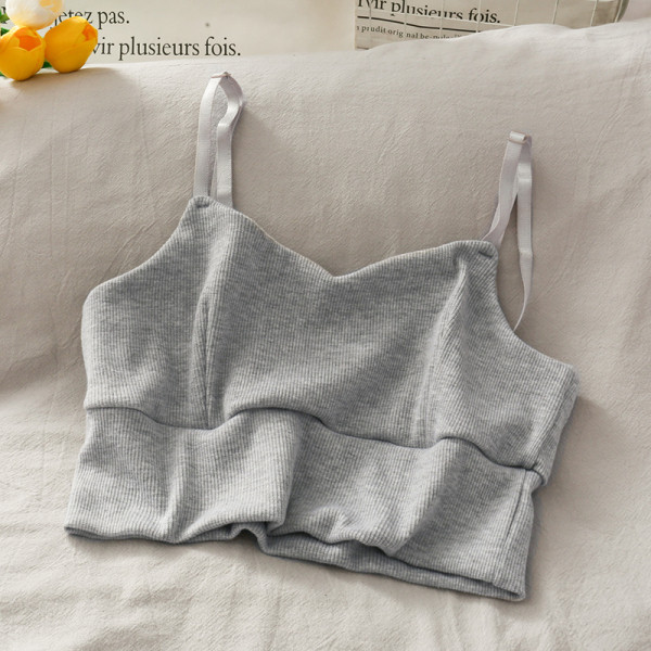 Set casual de damă de pantaloni cu talie înaltă și maiou cu bretele subțiri