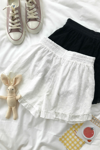 Pantaloni scurti de dama cu talie elastica