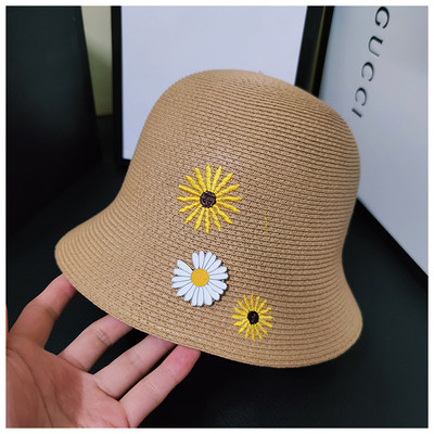 Palarie de dama model nou cu broderie florala