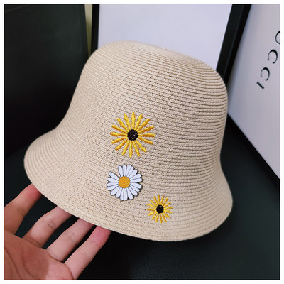 Palarie de dama model nou cu broderie florala