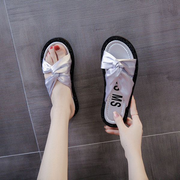 Papuci de dama din piele ecologica cu talpa plata