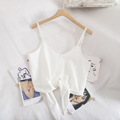 Moodne naiste topp lipsude ja nööpidega