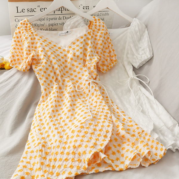 Rochie de dama de primavara-vara cu cravate