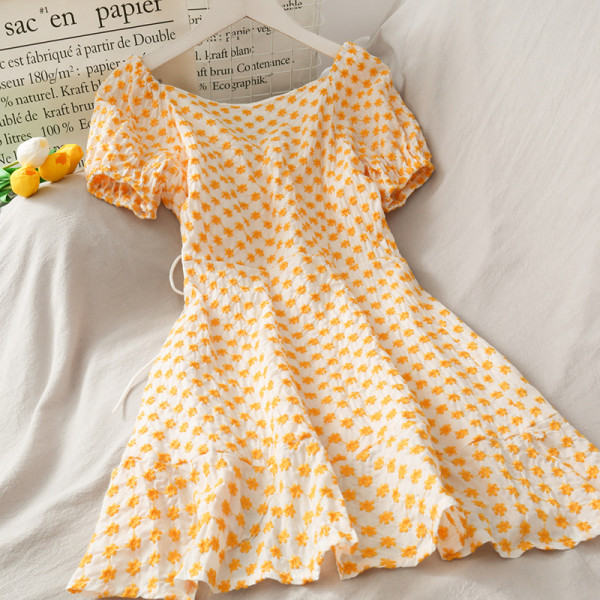 Rochie de dama de primavara-vara cu cravate