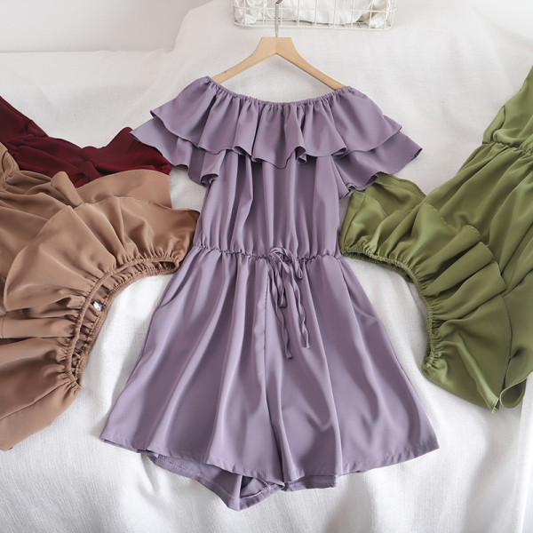 Salopeta de dama moderna model larg cu cravate