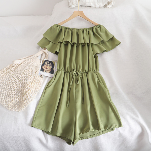 Salopeta de dama moderna model larg cu cravate