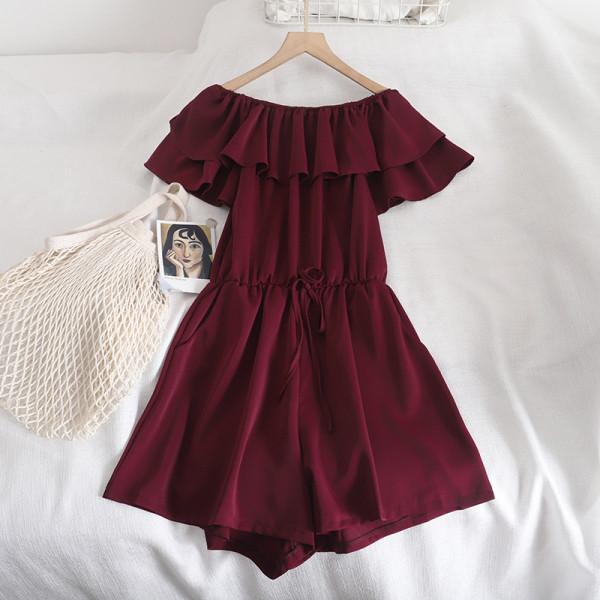 Salopeta de dama moderna model larg cu cravate