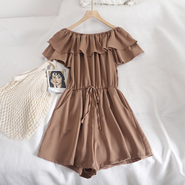 Salopeta de dama moderna model larg cu cravate