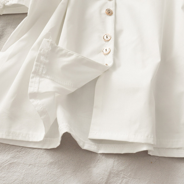 Cămașă retro damă cu broderie și dantelă