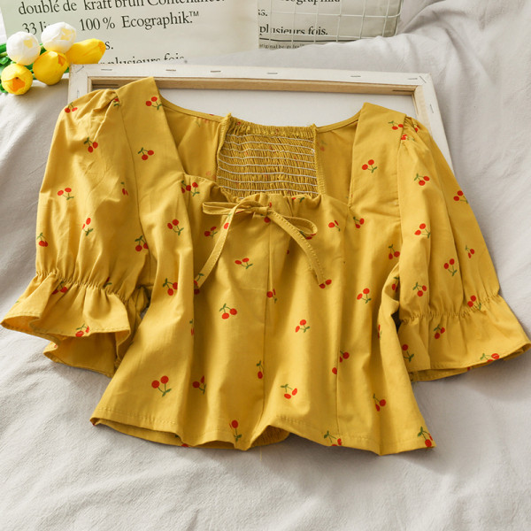 Naiste 3/4 varrukate ja lipsudega pluus