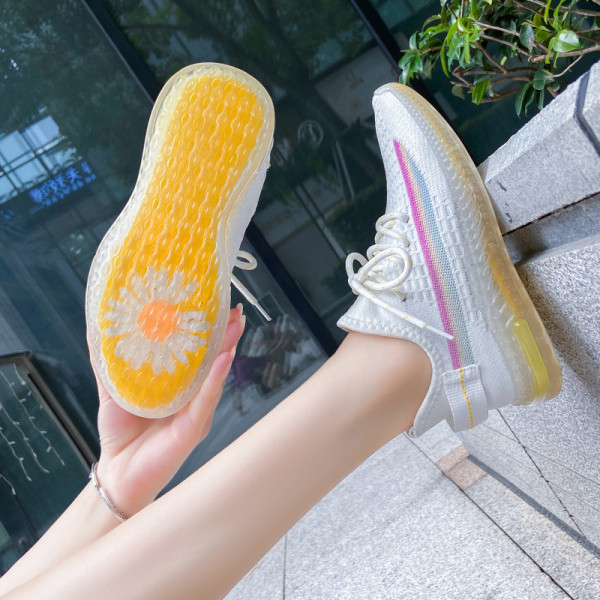 Ženske casual tenisice s gumenim i obojenim potplatom