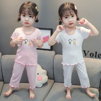Παιδικές πιτζάμες με κέντημα για κορίτσια