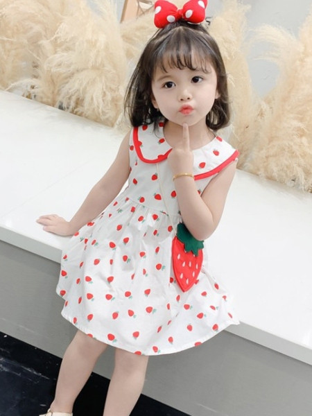 Rochie pentru copii model nou cu decolteu rotund