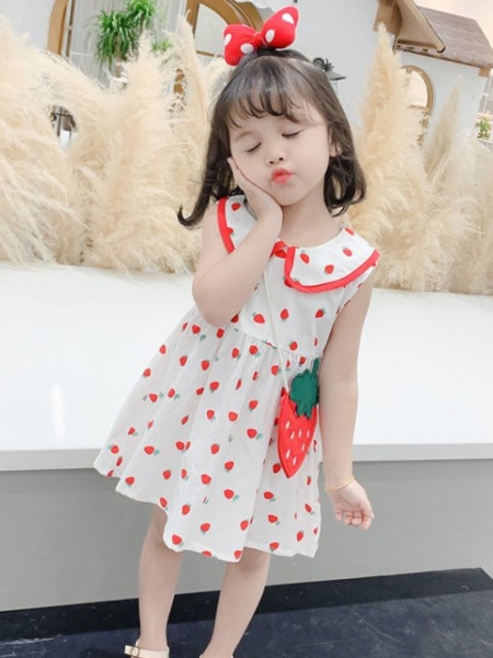 Rochie pentru copii model nou cu decolteu rotund