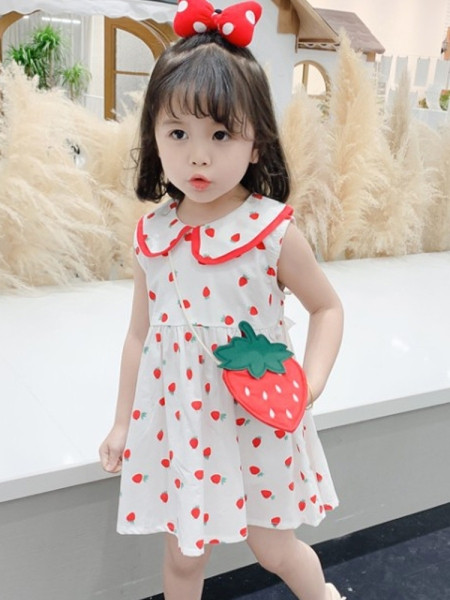 Rochie pentru copii model nou cu decolteu rotund