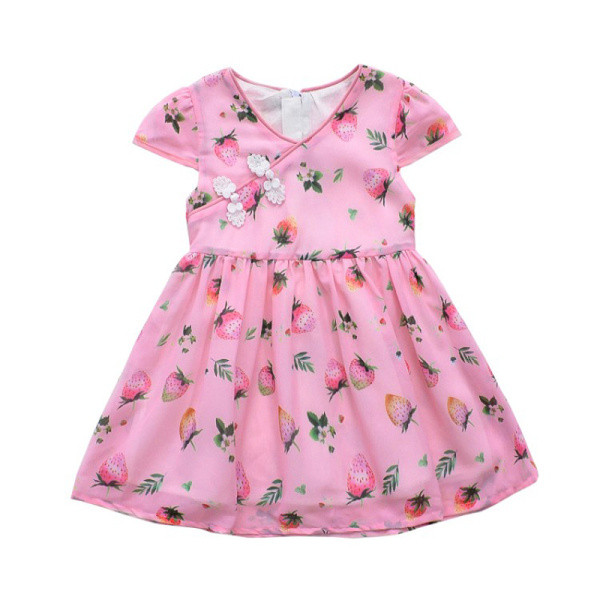 Model rochie decupata pentru copii cu decolteu in V