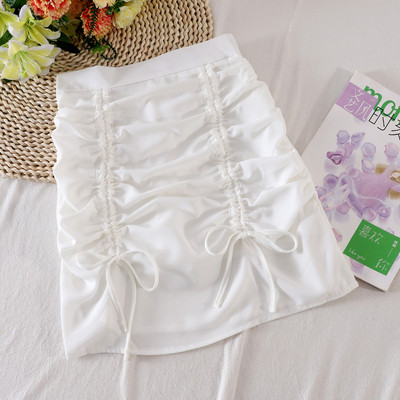 Moodne lipsudega naiste seelik kõrge vöökohaga