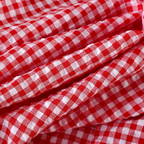 Ruuduline naiste lühike paelaga särk